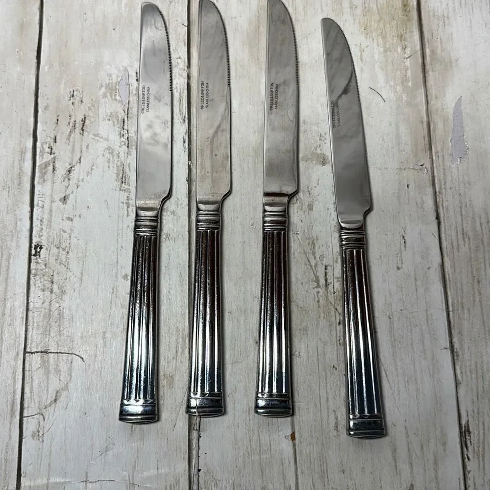 4 Reed & Barton CRESCENDO II‎ Dinner Knives 9 3/4”